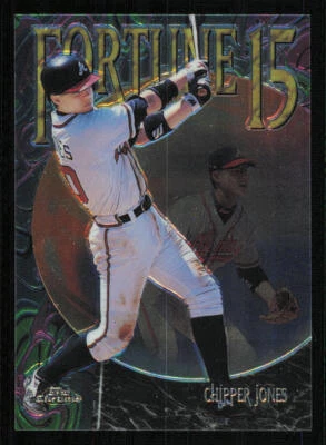 1999 Topps Chrome Fortune 15 #FF14 Chipper Jones - Image 1 of 2