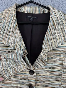 CLASSIQUES ENTIER Blazer Belted Boho Jacket Women's Medium Office Career Wear - Picture 1 of 16
