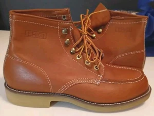 Lehigh Cognac Leather Mens Steel Toe Chukka Work Boot Oil Resist Barely Worn 8D - Picture 1 of 20