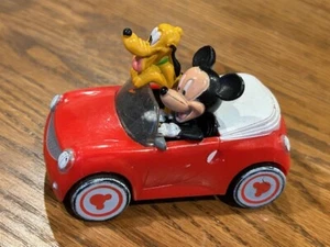 Deco Pac Cake Topper /Disney's Mickey Mouse & Pluto in Rolling Red Car PRICE CUT - Picture 1 of 1
