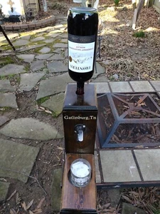 Bottle Stand Wine Or Alcohol Decorative Stand Natural Wood. Gatlinburg, TN - Picture 1 of 2