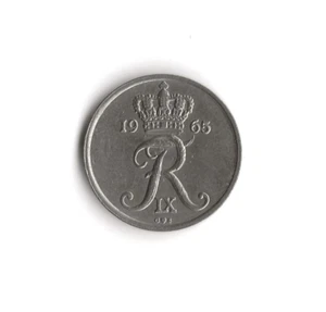 1965 Denmark - 25 Ore - 687 - Copper Nickel - 4.5g - Picture 1 of 2