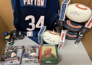 Chicago Bears SIGNED LOT FOOTBALL FRIDGE Mini Helmet DJ Moore RPA CALEB WILLIAMS - Picture 1 of 16