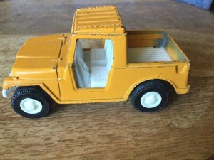 Tootsie Toy Jeep Truck Orange Die Cast Metal 1969 VTG - Picture 1 of 3