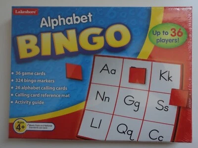 Lakeshore Alphabet БИНГО До 36 Игроков! Новый запечатанный - Изображение 1 из 2