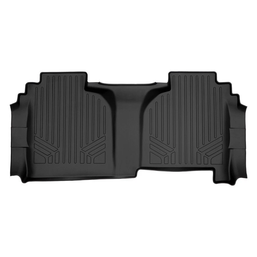 Alfombrilla de piso Smartliner negra segunda fila forro para Silverado/Sierra 2019 doble cabina Foto 1 de 1