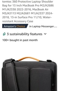 Tomtoc 360° Schutz 13 Zoll Laptoptasche 13 Asus Dell Hp Acer - Bild 1 von 11