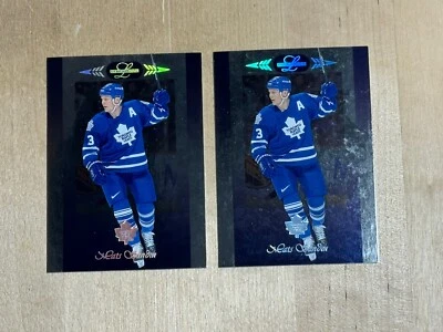 (2) 1997-98 Toronto Maple Leafs Mats Sundin Donruss Leaf Limited #28 - Image 1 of 4