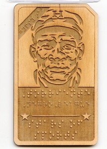 CRISTOBAL TORRIENTE First Ever Baseball Braille Card