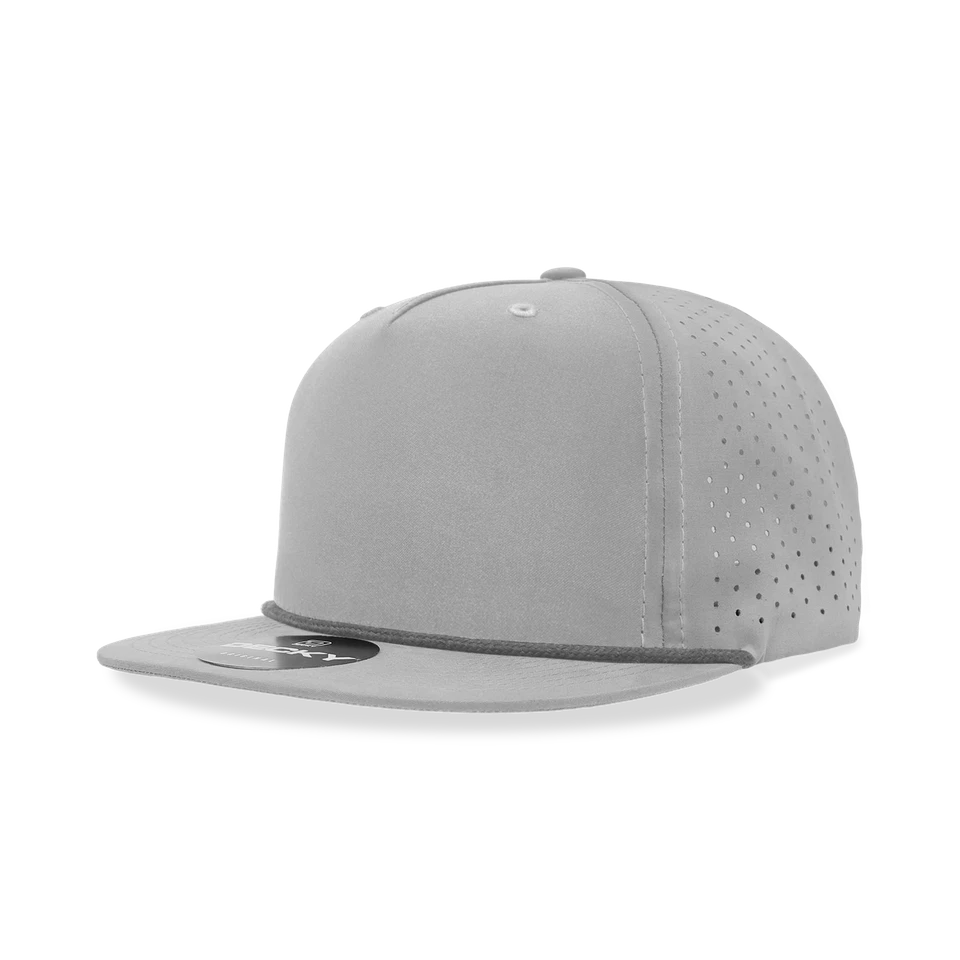 Decky 5 Panel High Profile Relaxed Perforated Performance Rope Hat - 6226 - Image 1 of 1