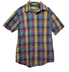 Orvis Men’s Plaid Short Sleeve Button-Up Shirt Size M Cotton Outdoor Casual - Picture 1 of 6