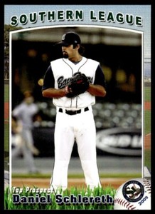 2009 Grandstand Southern League Daniel Schlereth Top Prospect #NNO