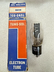 Tubo rectificador de placa negra TUNG-SOL 5U4G NUEVO EN CAJA - Imagen 1 de 4