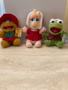Vintage Muppet Babys Weihnachten Henson Schweinchen Fozzy Kermit Mcdonalds mit Etikett! - Bild 1 von 8