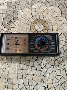 Linden Travel Alarm Clock World Time Zones Japan with Case Quartz WORKS Vintage - Picture 1 of 7