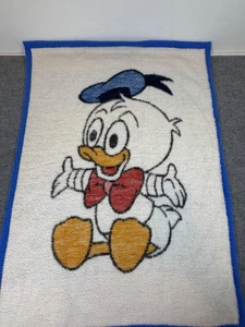 Manta de colección 1984 Walt Disney Co Biederlack bebé pato Donald siesta tiro EE. UU. - Imagen 1 de 5