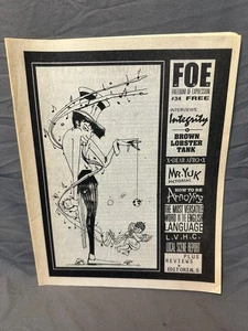 FOE #34 Fanzine hardcore punk Integrity Brown Lobster Tank Mr Yuk Lehigh Valley - Picture 1 of 3