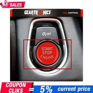 Red Start-Stop Engine Push Button Cover Trim For BMW! - Bild 1 von 12