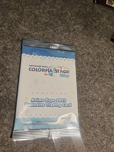 Anime Expo AX 2023 MIKU-HATSUNE Colorful Stage Exclusive Trading Card SEALED - Picture 1 of 1