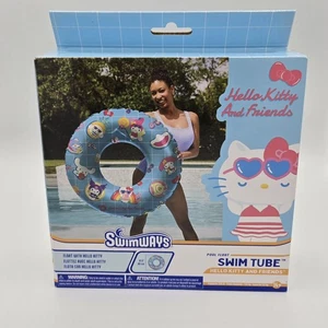 Hello Kitty and Friends Swim Tube Pool Float, Inflatable Pool Toys, Swimming New - Picture 1 of 5