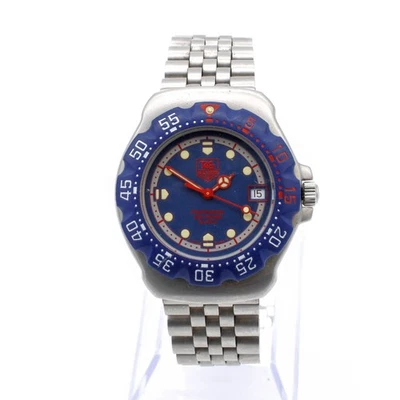 Reloj Pulsera Vintage Tag Heuer Formula 1 Profesional WA1210 35mm Fecha #WB3549-3 Foto 1 de 4