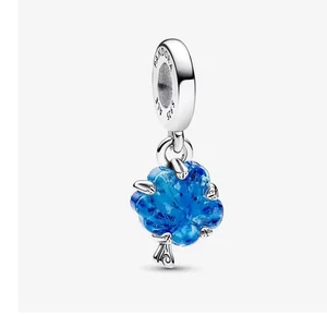 Pandora 792614c01 Charm Albero della Vita Vetro di Murano Blu - Imagen 1 de 1