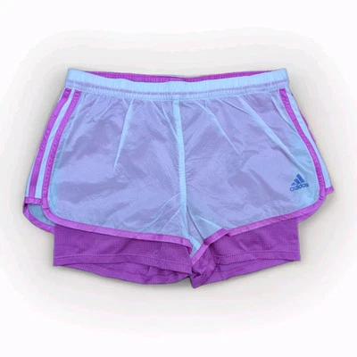 Adidas Glanz Nylon Shorts Running Womens Gym Climalite XS Vintage Sports Gym - Image 1 of 4