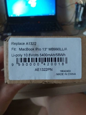 Batería para portátil Apple MacBook Pro A1278 - 0206764A Foto 1 de 4