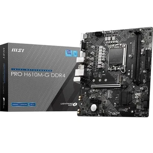 PRO H610M-G DDR4 Motherboard (12th/13th/14th Gen Intel Core, LGA 1700 Socket,... - Picture 1 of 7