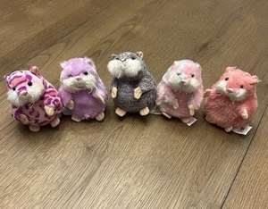 Ganz Webkinz Retired Rare Mazin Hamsters Plush Lot of 5 Sparkle Sweetie No Code - Picture 1 of 16