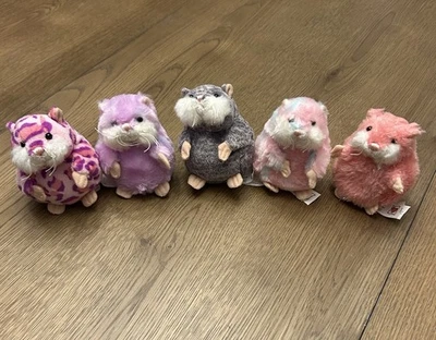 Ganz Webkinz Retired Rare Mazin Hamsters Plush Lot of 5 Sparkle Sweetie No Code - Image 1 of 4