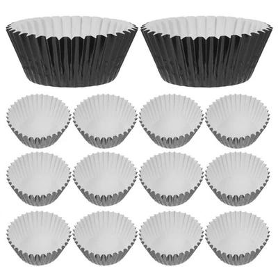 100 Pcs Coppette Dessert Pirottini Alluminio Rivestimento Per Muffin Da - Immagine 1 di 4
