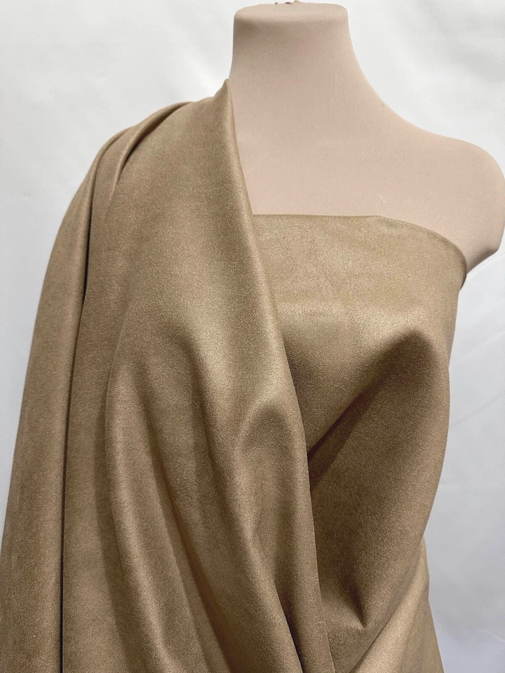 TELA TOFFEE DE GAMUZA SINTÉTICA DE DOBLE CARA, MANO SUAVE, POR EJEMPLO. 58" (CERRAR) Foto 1 de 1