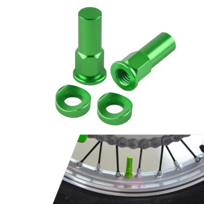 Arandelas de tuercas de bloqueo de llanta CNC para Kawasaki KX KXF KDX KLX 200 250 450 80 90 125 Foto 1 de 4