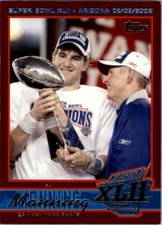 2008 Giants Topps Super Bowl XLII Football Card Pick