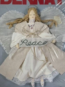 PEACE Angel Vintage Bernat Felt & Fabric Kit NIP - Picture 1 of 10