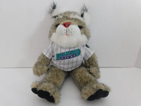 Arizona Diamondbacks Mascot Baxter the Bobcat Plush Stuffed Toy MLB 2001 Cover