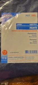 New Dukal Polypropylene Pants 10 Pack Disposable Wear Large Blue Pant Drawstring - Picture 1 of 7
