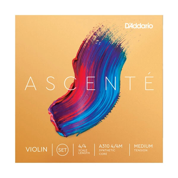 D'Addario Ascenté Violin String Set, 4/4 Scale, Medium Tension - Image 1 of 1