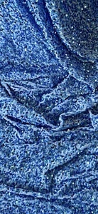 Tela de lentejuelas de terciopelo azul cielo 58"" precio por metro - Imagen 1 de 2