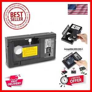 VHS-C Cassette Adapter Compatible with VHS-C SVHS Camcorders Motorized VHS Ca... - Picture 1 of 8