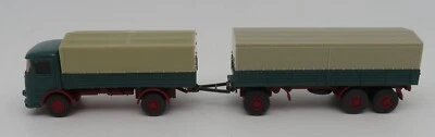 Set Strada WIKING Ho 1/87 Camion Büssing LU7 Lastzug + Rimorchio No. Box - Immagine 1 di 4