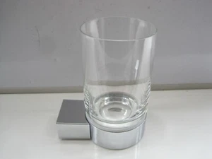 KEUCO PLAN TUMBLER HOLDER CHROME / CRYSTAL GLASS TUMBLER - 14950 019000 - Picture 1 of 3