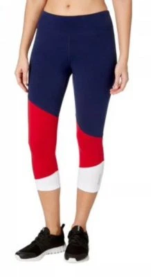 Reebok Americana Colorblock Cotton Leggings NWT - Image 1 of 3