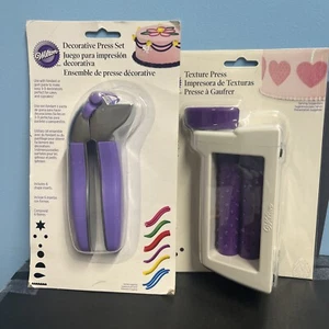 NEW Wilton Decorative Press Set and Textured Press - Bild 1 von 7