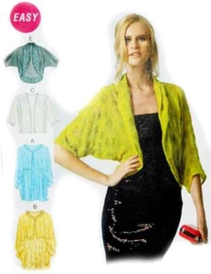MODELLO DA CUCITO VINTAGE MCCALL'S 6845 MISSES TAGLIA L XL XXL COVER BOHO AVVOLGENTE NON TAGLIATO - Foto 1 di 3
