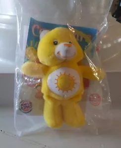 Burger King - Care Bears - Mini Funshine Bear Plush with Clip - NIB - Picture 1 of 2