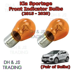 For Kia Sportage Amber Front Indicator Bulbs Flash Bulb Tail Pair MK3 (15-20) - Picture 1 of 1