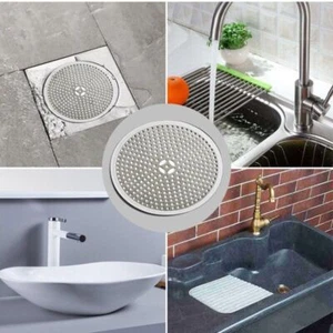 3Pcs Stainless Steel Bathroom Drain Hair Stopper Plug Sink Strainer Filter Cover - Picture 1 of 3