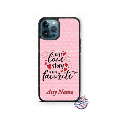 Funda protectora de teléfono Our Love Story is my Favorite Design para iPhone Samsung regalo Foto 1 de 4